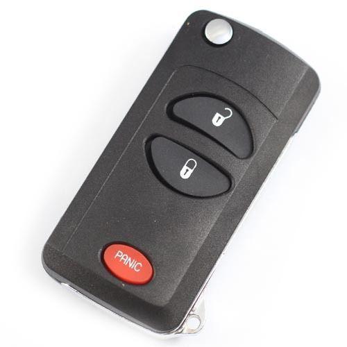 Chrysler town & country flip key remote keyless entry fob case shell 3 bt - cy3f