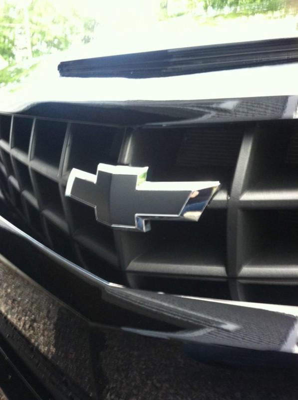 Chevy camaro blackout grille & trunk bowtie emblem decal 2010-2013