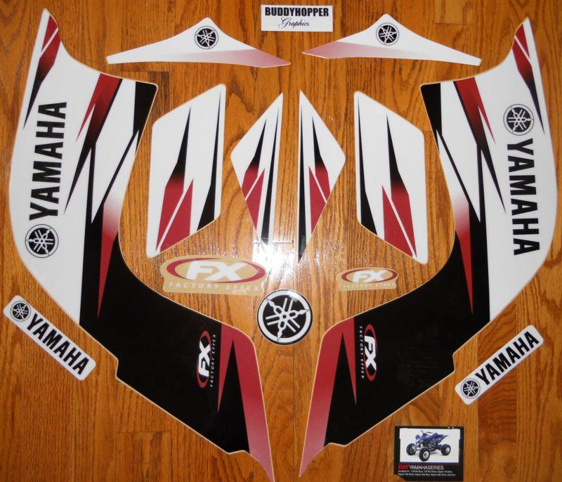 Factory effex evo yamaha raptor 700 quad graphics kit (06-13) atv white