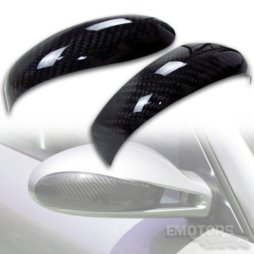 Carbon fiber porsche 997 987 carrera rear view side mirror cover dry Ω