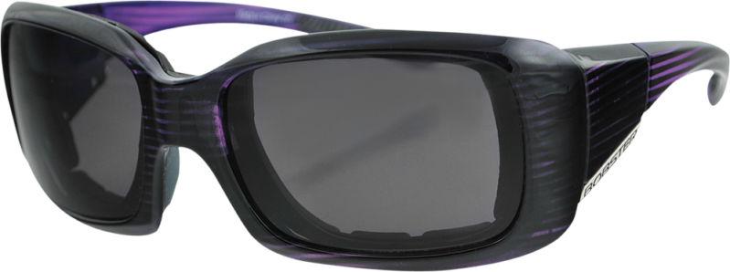 Bobster eyewear ava convertible sunglasses purple/smoke lens