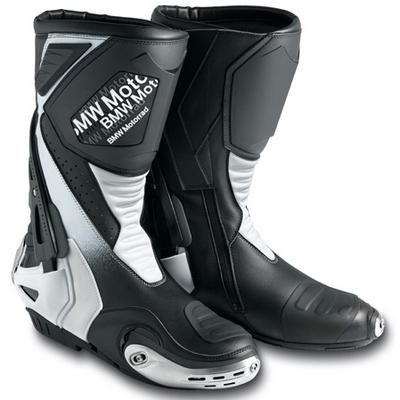 Bmw genuine motorcycle doubler boots - size m10 - color white black