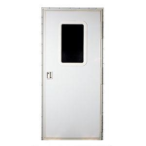 Ap products entry door, square, 32x72, rh, off white 015-327211