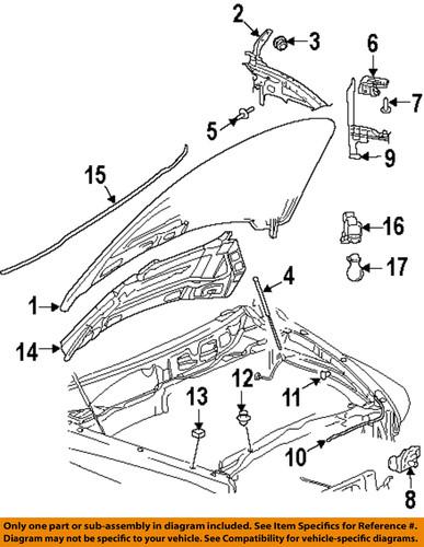 Dodge oem 55275850ab hood-latch rod