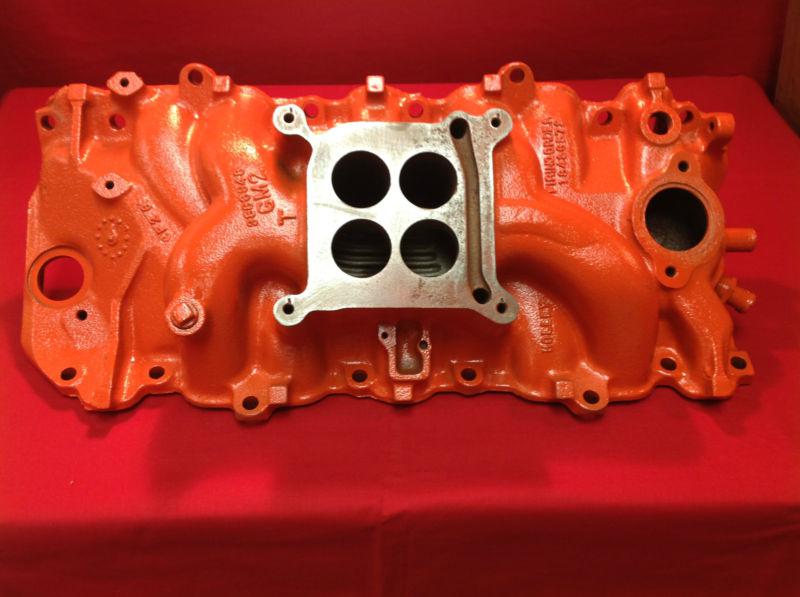 Gm #3866948 chevy bbc oval port intake, 1965-67 396ci / 427ci, dated: f 2 6