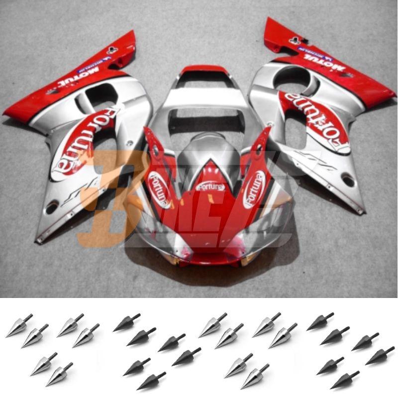 Free bolt kit! body frame fairing kit for yamaha yzf r6 1998 99 00 01 2002 am