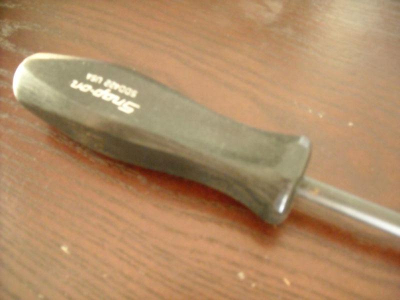 Snap on tool screwdriver driver black classic hard handle long cabinet flathead