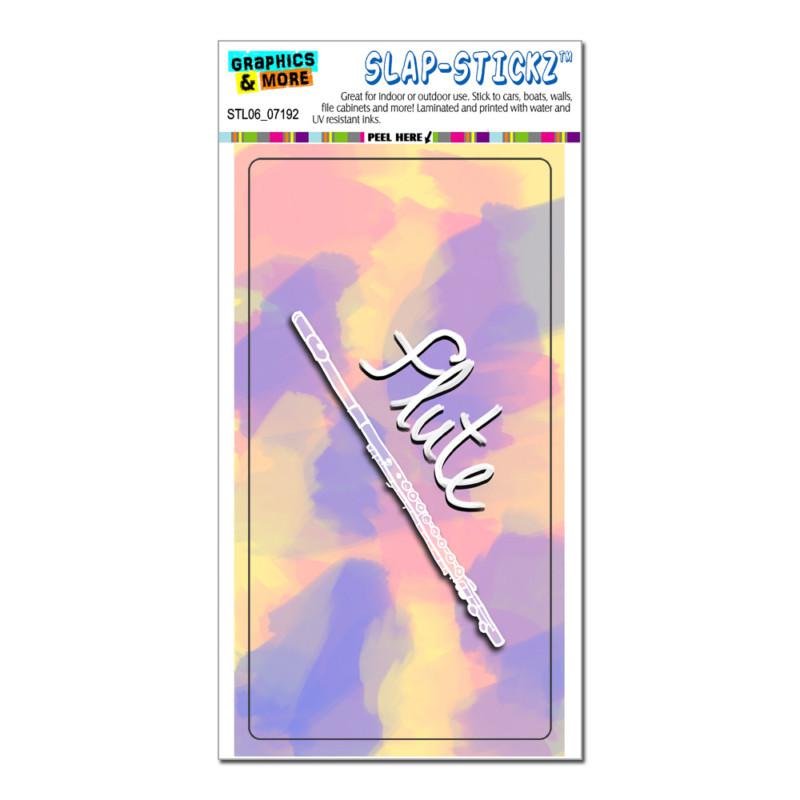 Flute - musical instrument music woodwind - pastel - slap-stickz™ bumper sticker