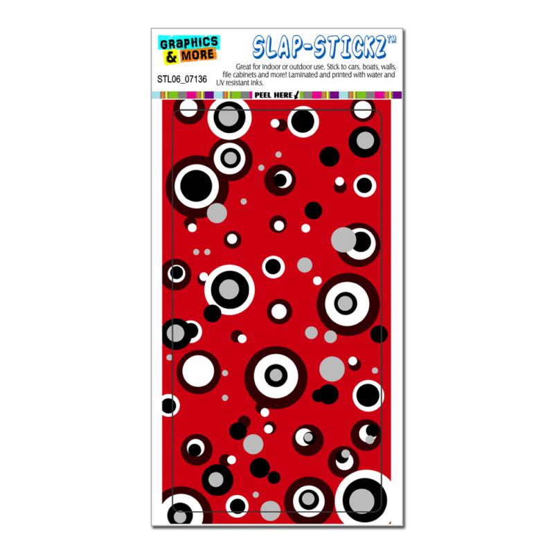 Circles dots purple red - slap-stickz™ car window locker bumper sticker