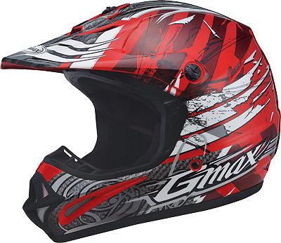 Gmax gm46x-1 shredder helmet red/white xs g3461203 tc-1