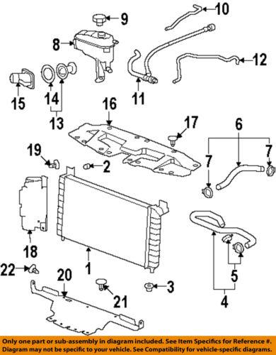 Gm oem 15834772 heater hose/hvac heater hose