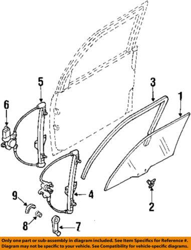 Mazda oem lc6259590d window regulator