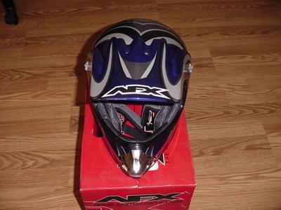 Afx helmet fx-86y multi blue youth medium 0111-0133 new