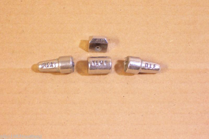 (j6) used oem 1964 1/2 1965 1966 ford mustang dash heater control knobs (set)