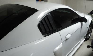 Mustang quarter window louvers 2003 2004 mach 1