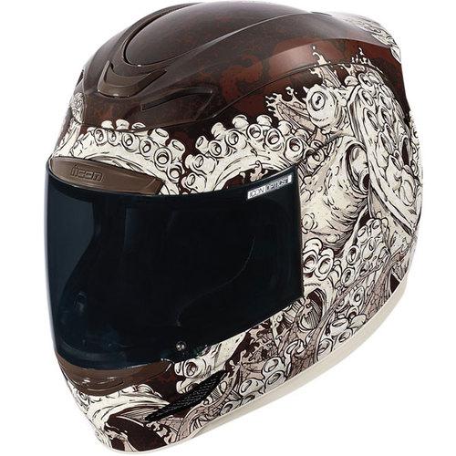 Icon airmada colossal motorcycle helmet brown  all sizes