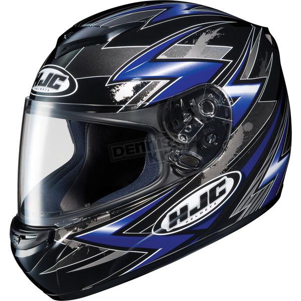 Hjc cs-r2 black/blue/silver thunder helmet size xxlarge