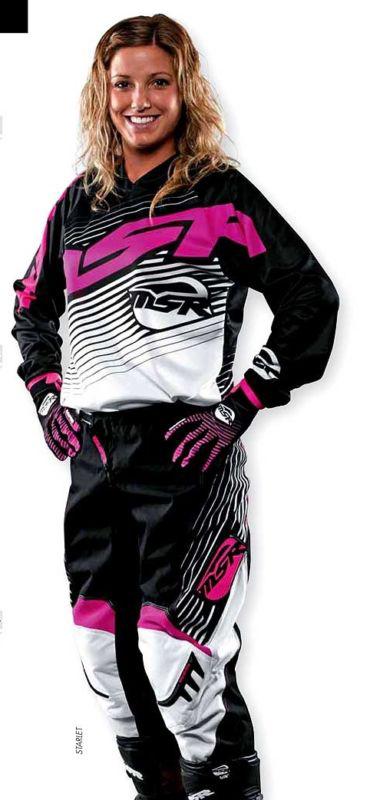 Msr starlet gear set blk/pnk jersey, pant, glove new 2014 motorcross