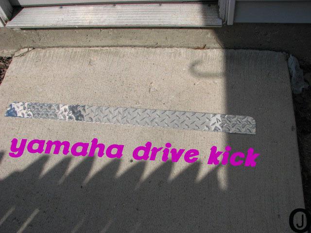 Yamaha drive golf cart diamond plate kick  panel