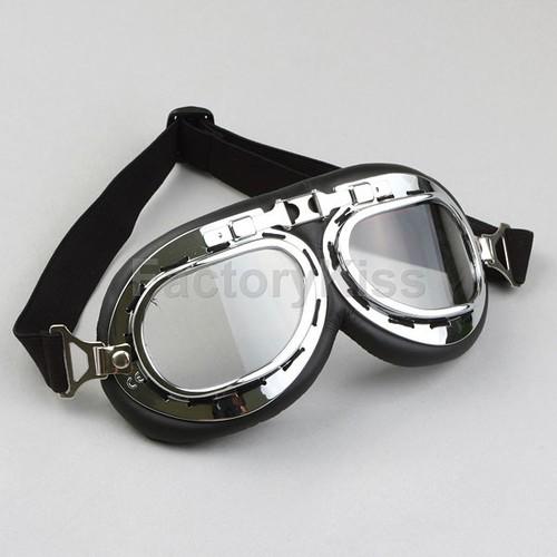 Gau steampunk goggles motorcycle glasses industrial goth unique clean