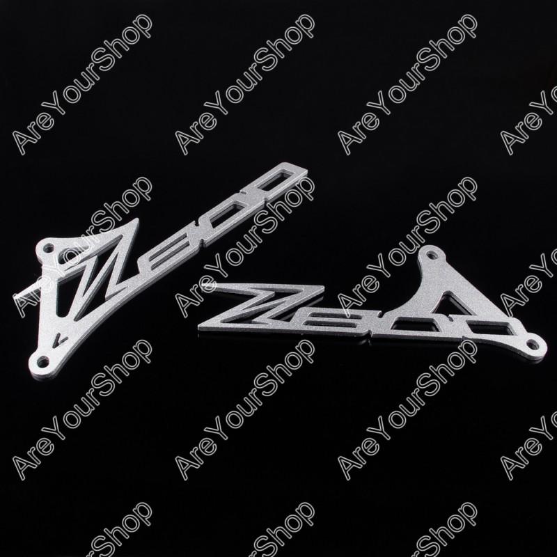 Foot peg heel plates guard for kawasaki z800 2013 silver