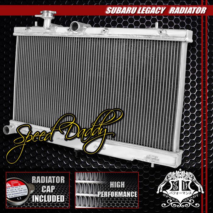 Dual core full aluminum racing 2-row cooling radiator 00-04 subaru legacy manual