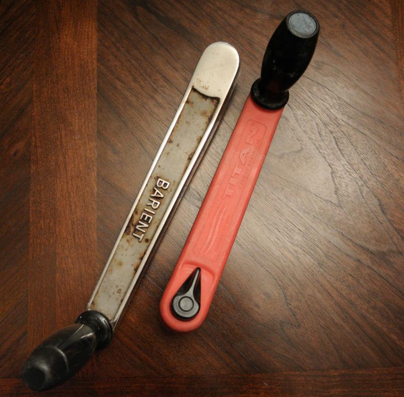 Winch handle pair (barrient and titan) - no reserve!