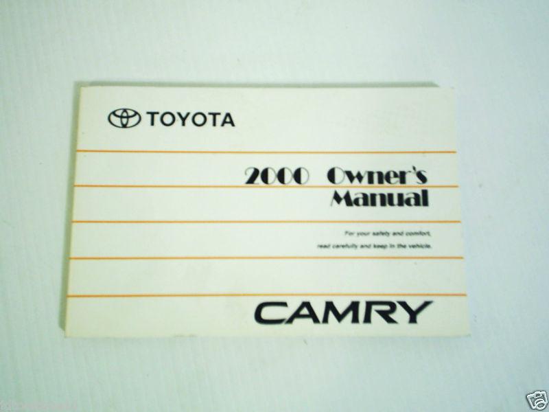 2000 toyota camry owners manual owner's guide book oem 00 ce xle v6