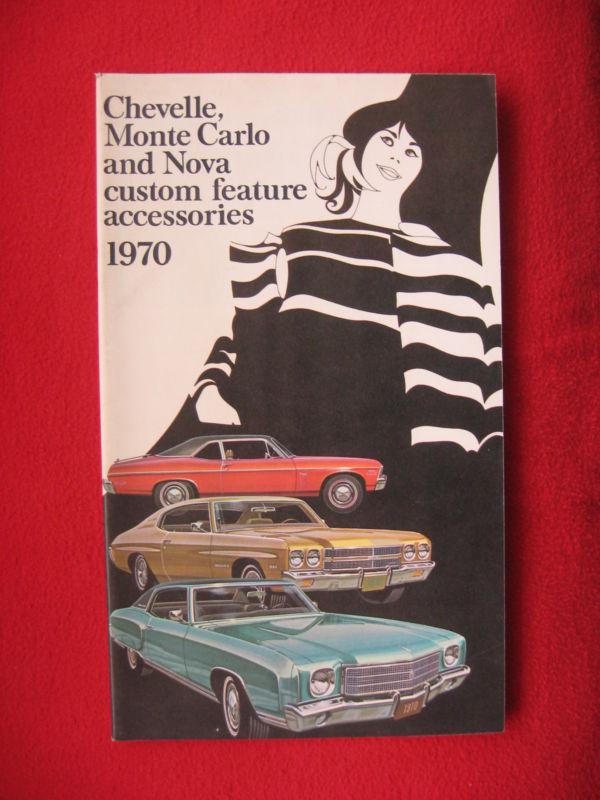 1970 chevelle, monte carlo, nova custom feature accessories brochure (gm) 