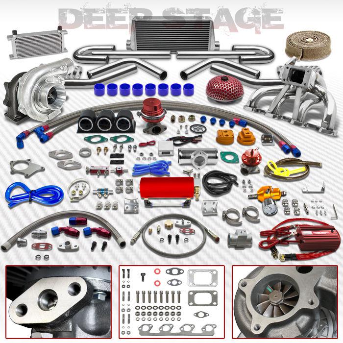 T04e 25pc turbo kit w/intercooler+manifold+wastegate 03-07 focus duratec 23/25