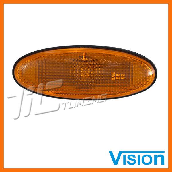 2004 mazda tribute side repeater lamp ma2570101 amber lens hsg light bulb 1-side