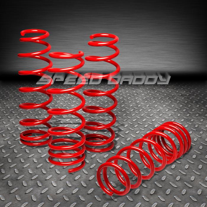 1.75" drop suspension lowering springs/spring 08-12 honda accord cp cs/tsx red