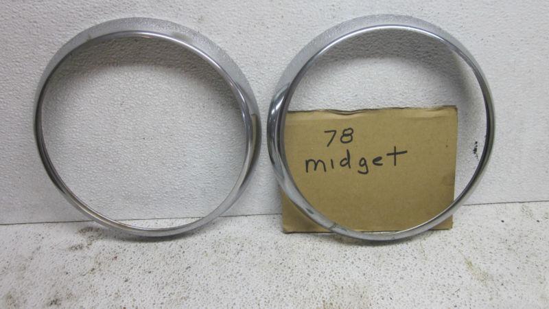 Mg midget headlight trim rings