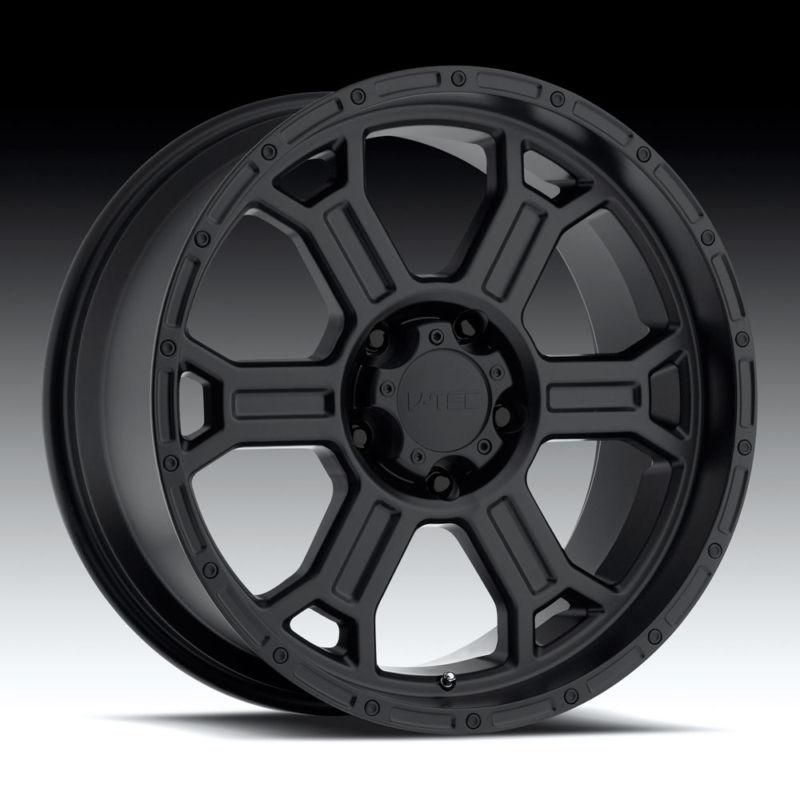 20" v-tec 372 5x5.5 sorento ram 1500 tracker aspen black wheels rims free lugs