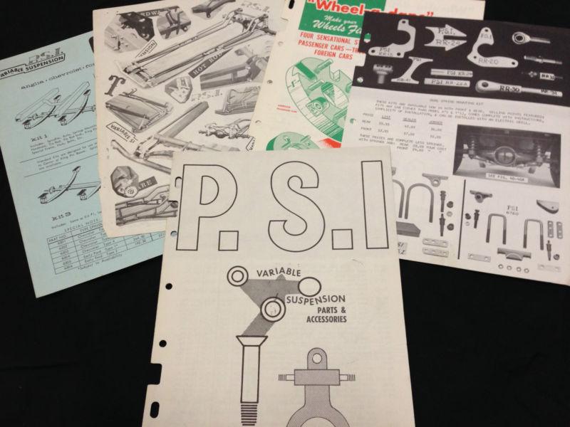Psi variable suspension parts & accessories 1971 flyers