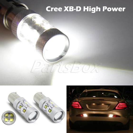 2pcs new high power 1156 60w cree chips lens car signal tail turn led light bulb