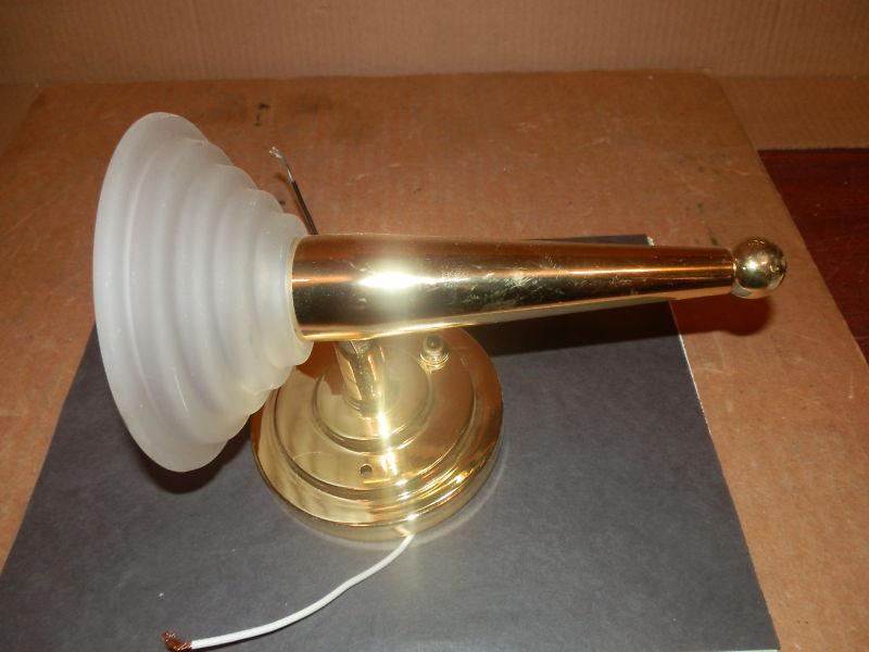 12 volt single wall mount light polish brass