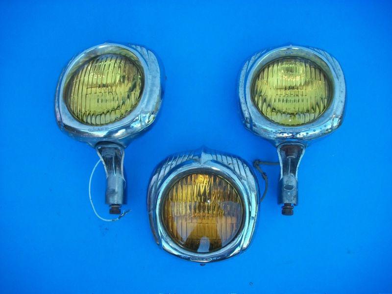 1930s 1940s ford chevy mopar etc. 3 electroline foglights 