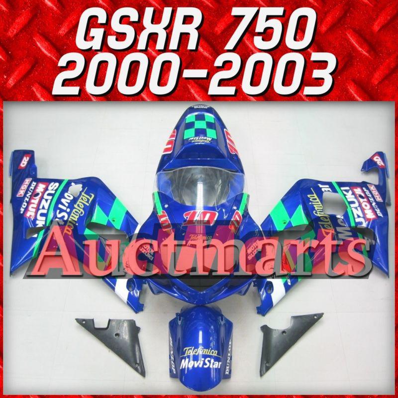 Fit suzuki 00 01 02 03 gsxr 750 gsx-r750 2000 2001 2002 2003 fairing k1 c10 b33