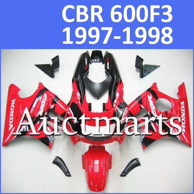 Fit honda cbr600f3 97 98 cbr 600 f3 1997 1998 fairing kit bodywork d11 p3