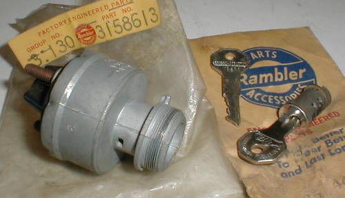 60-62 amc rebel classic ambassador nos ign switch & cyl