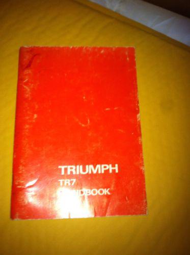 1976 triumph tr7 owners manual handbook