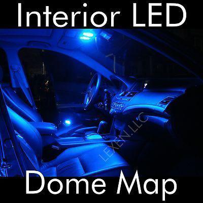 Led b9 blue 2x dome map interior light bulb 9 smd circle panel xenon hid lamp b