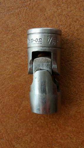 Snap on tools 3/8" drive 7/16" universal swivel socket   fu-14a