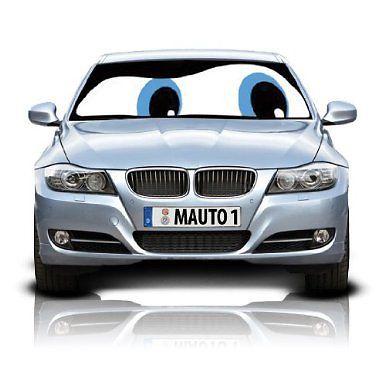 Blue eyes double-sided car sunshade 