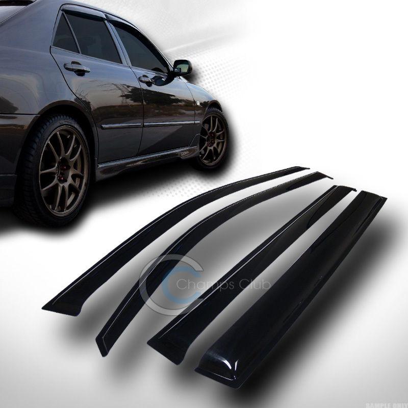 Sun/rain guard smoke vent shade deflector window visors 08-12 toyota highlander