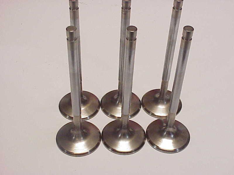 (6) six 11/32" exhaust valves bbc  5.450"-1.880 stainless steel nascar brodix