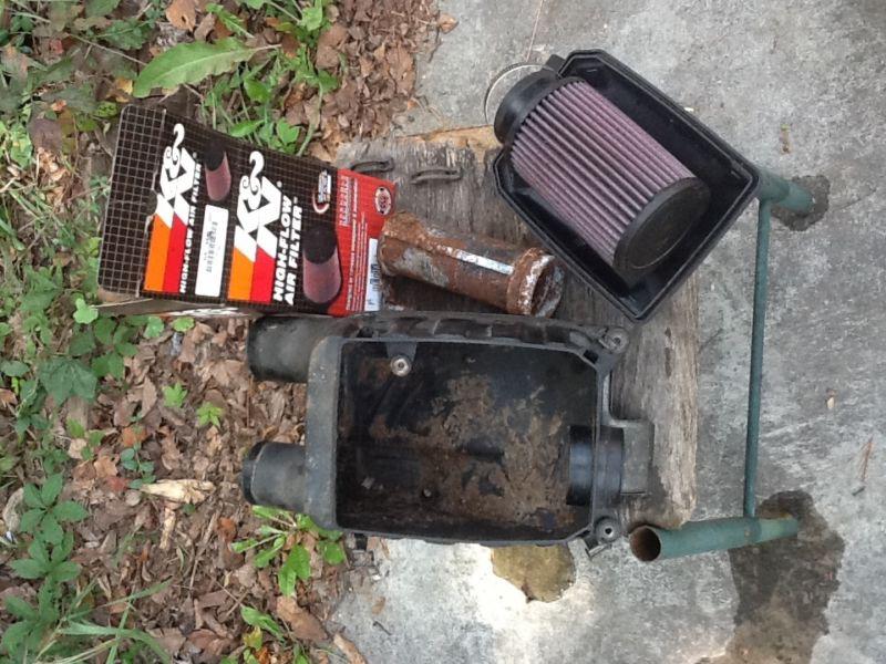 1986 honda trx 350 fourtrax air box with k&n filter