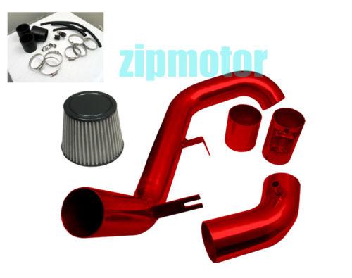 2006-2011 honda civic 1.8l cold air intake + filter kit red 2007 2008 2009 2010