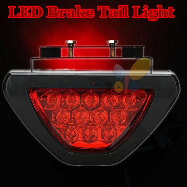 12 led car 3rd brake light external red rear tail lamp constant on/flashing ip65